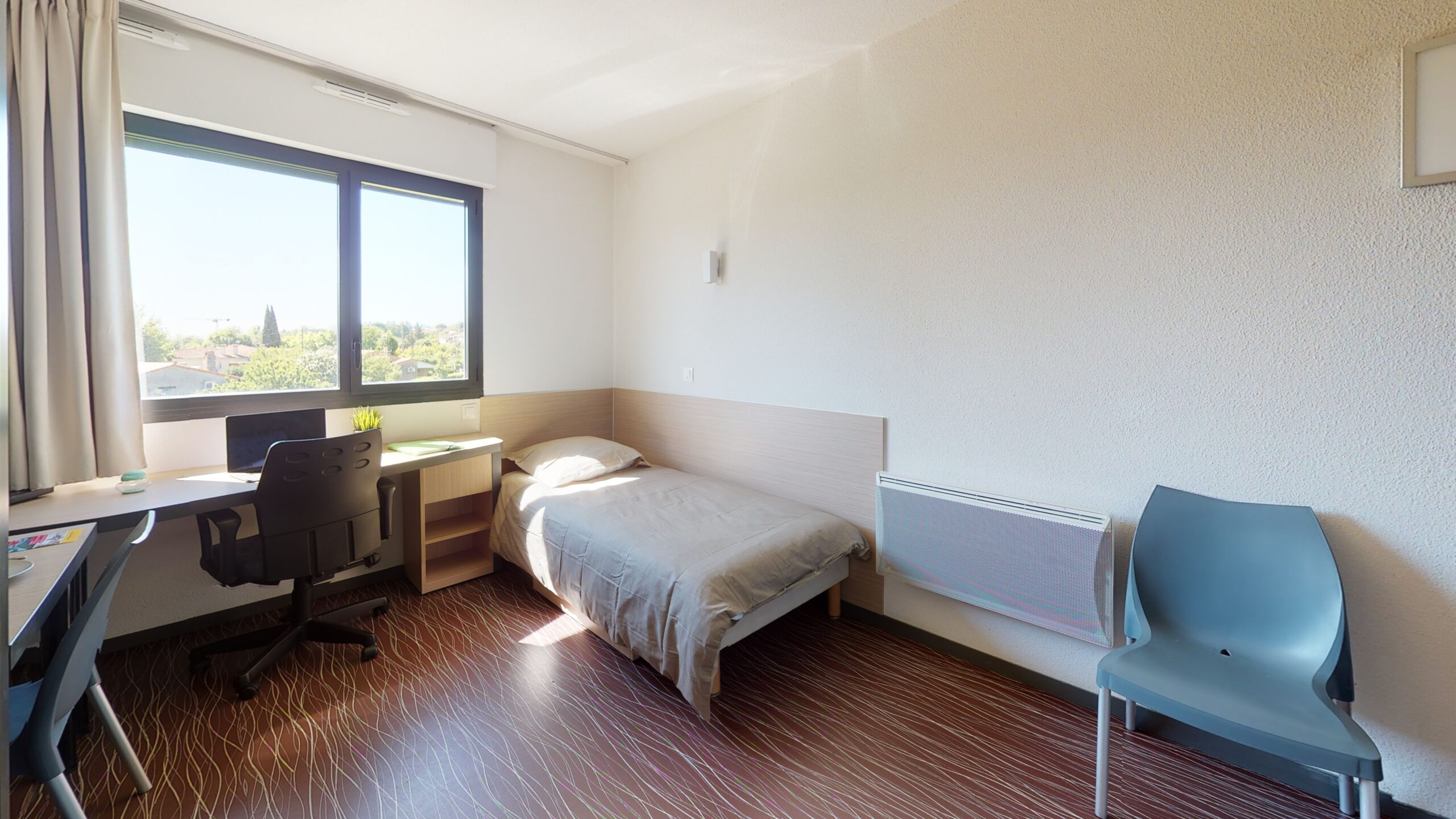 Furnished student room in the Artemisia Toulouse residence near the campus
