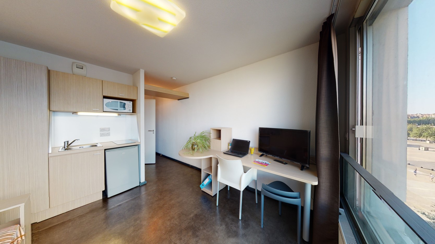 Student studio in Nantes with kitchen and office space - Résidence Artemisia